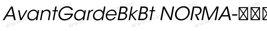 AvantGardeBkBt NORMA字体转换